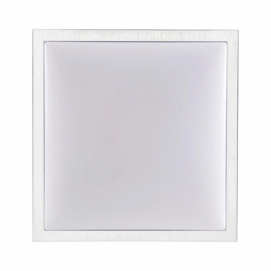 Stropní svítidlo KAZIMIERZ 2xE27/20W/230V 29,5x29,5 cm stříbrná