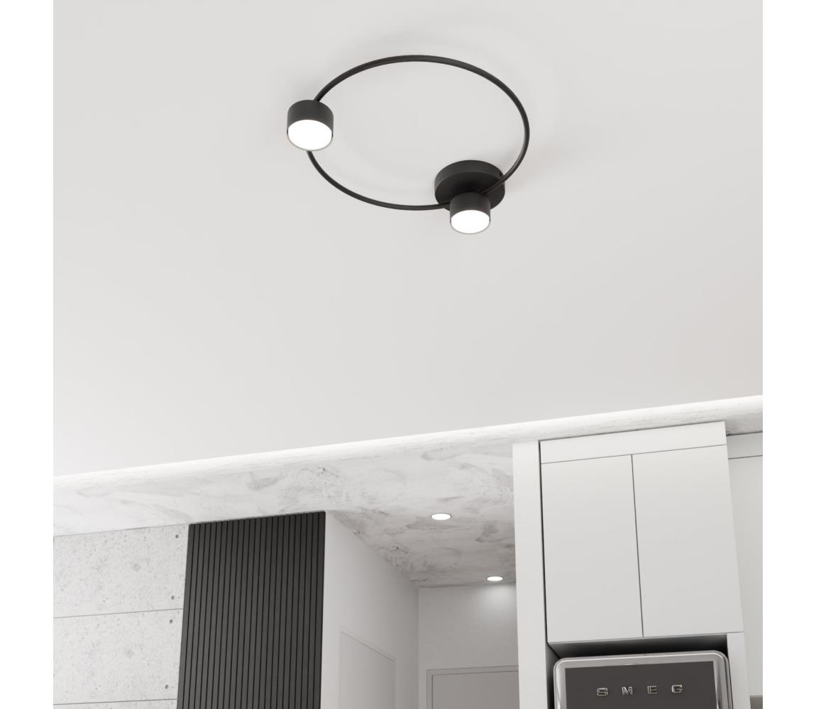 EMIBIG Stropní svítidlo LUCIO 2xGX53/12W/230V černá 1450/2