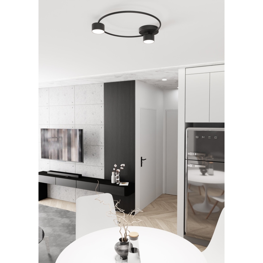 Stropní svítidlo LUCIO 2xGX53/12W/230V černá
