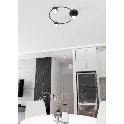 Stropní svítidlo LUCIO 3xGX53/12W/230V černá
