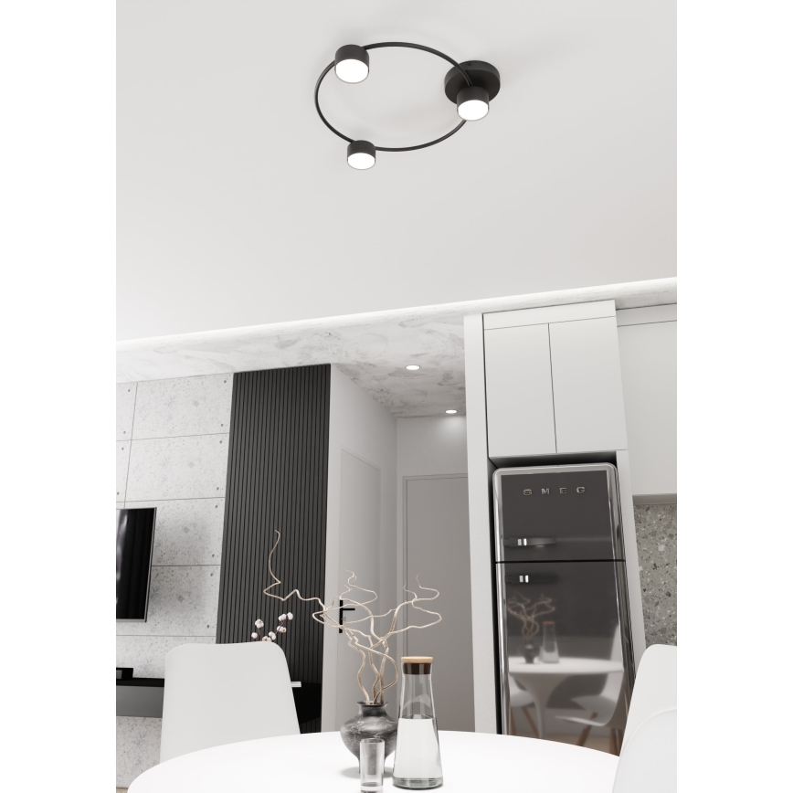 Stropní svítidlo LUCIO 3xGX53/12W/230V černá