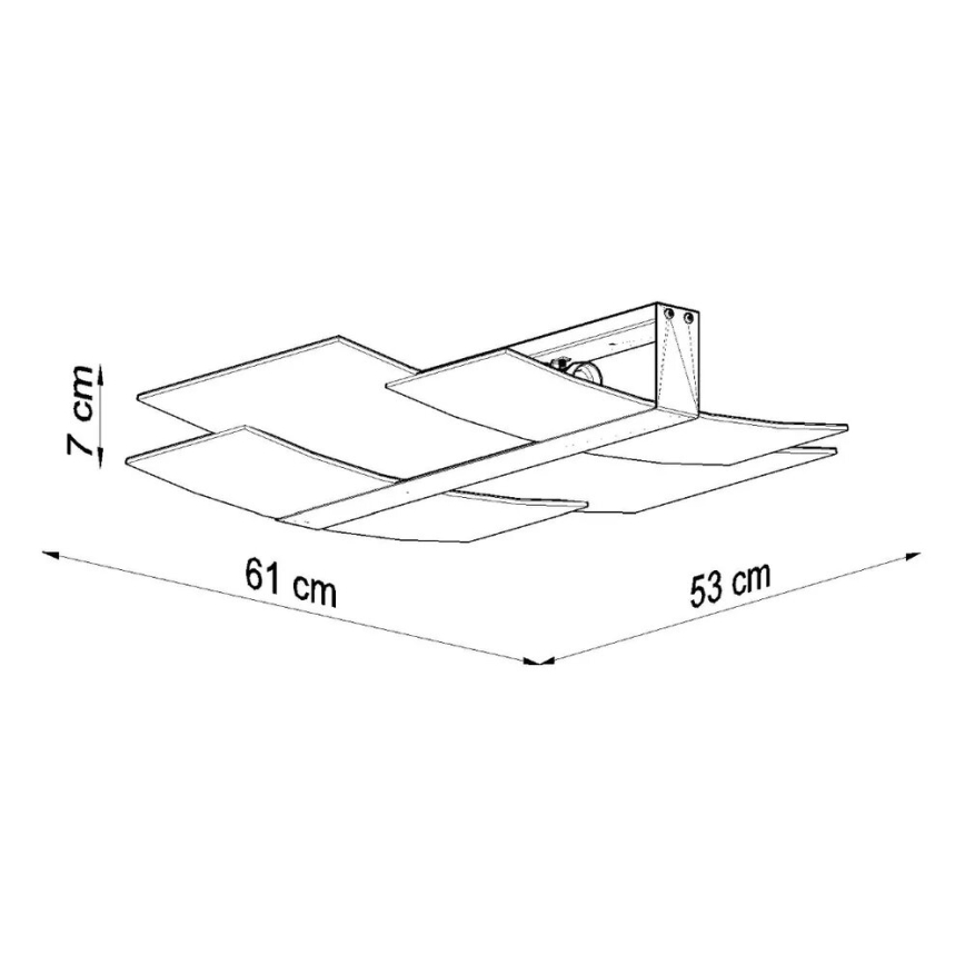 Stropní svítidlo MARETT 3xE27/60W/230V