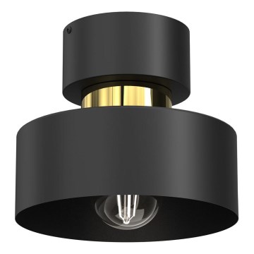 Stropní svítidlo MARTI 1xE27/15W/230V černá/zlatá