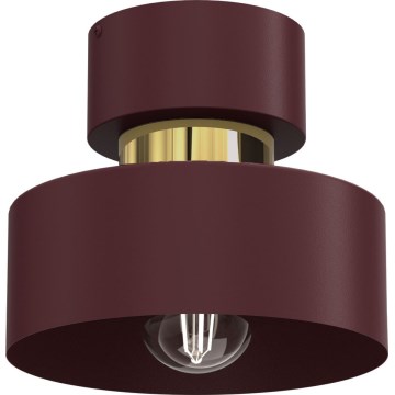 Stropní svítidlo MARTI 1xE27/15W/230V pr. 20,5 cm burgundy/zlatá