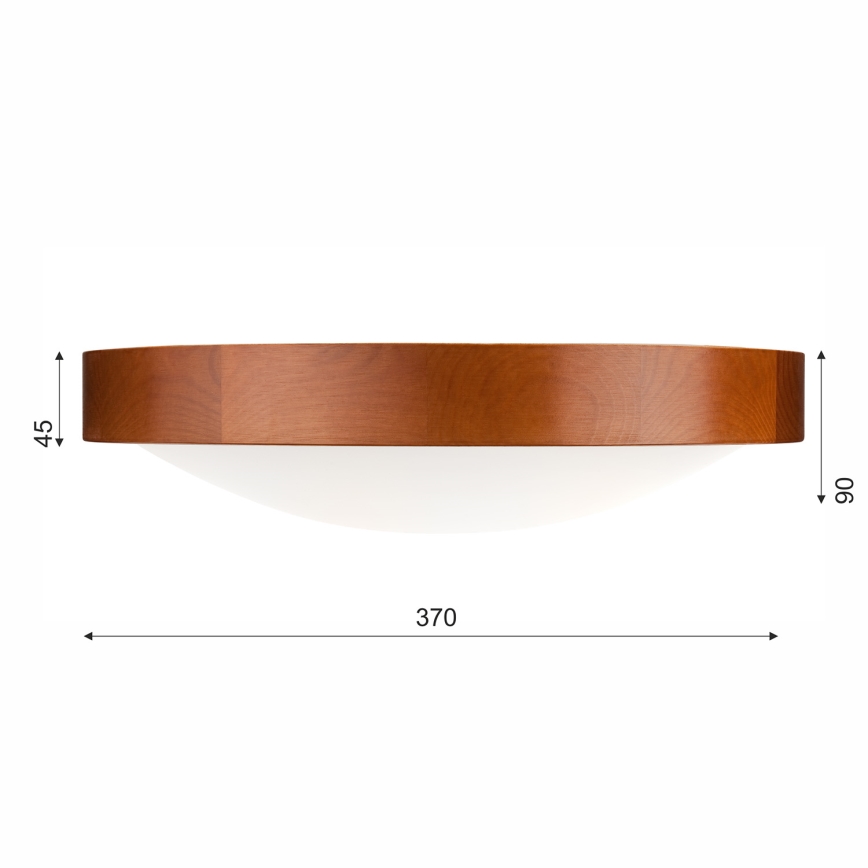 Stropní svítidlo MEDA 2xE27/60W/230V borovice