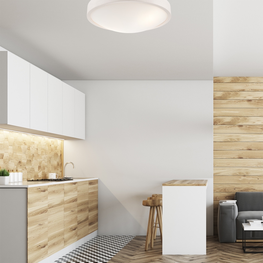 Stropní svítidlo MEDA 2xE27/60W/230V borovice