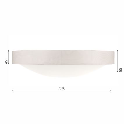 Stropní svítidlo MEDA 2xE27/60W/230V borovice