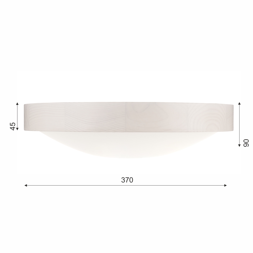 Stropní svítidlo MEDA 2xE27/60W/230V borovice