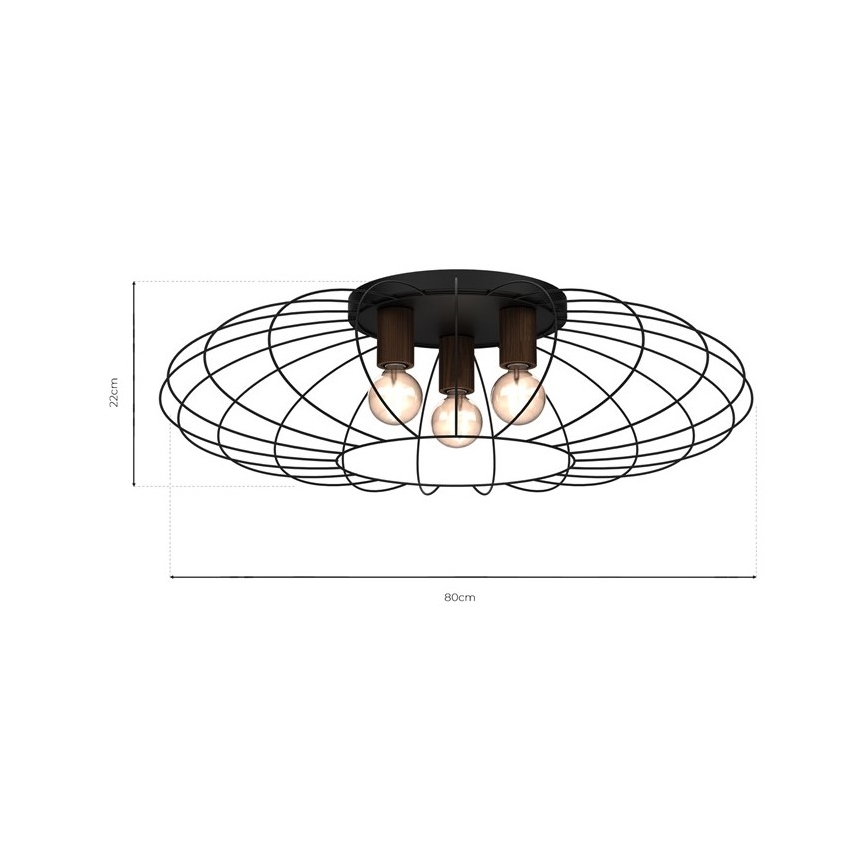 Stropní svítidlo MERIDIANO 3xE27/60W/230V