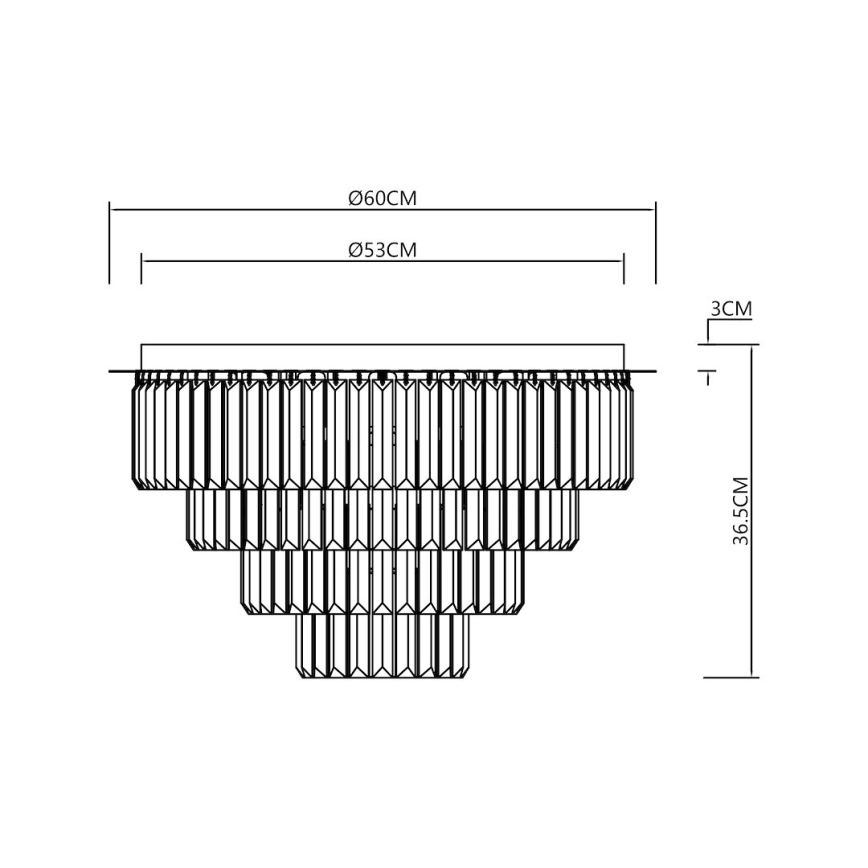 Stropní svítidlo MILANO 9xE14/40W/230V zlatá