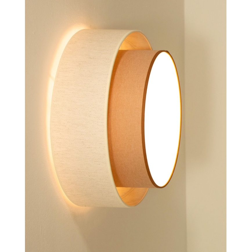 Stropní svítidlo NATIA 1xE27/60W/230V bílá/hnědá