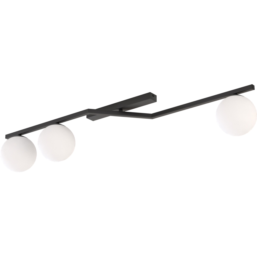 Stropní svítidlo NATON 3xE14/10W/230V černá/bílá