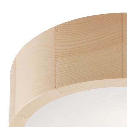 Stropní svítidlo NATURAL 1xE27/60W/230V pr. 27,5 cm borovice