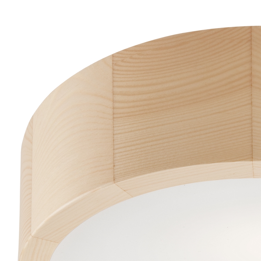 Stropní svítidlo NATURAL 1xE27/60W/230V ø 27 cm borovice