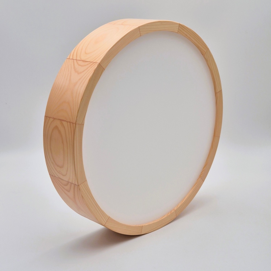 Stropní svítidlo NATURAL 2xE27/60W/230V pr. 37,5 cm borovice