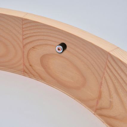 Stropní svítidlo NATURAL 2xE27/60W/230V pr. 37,5 cm borovice