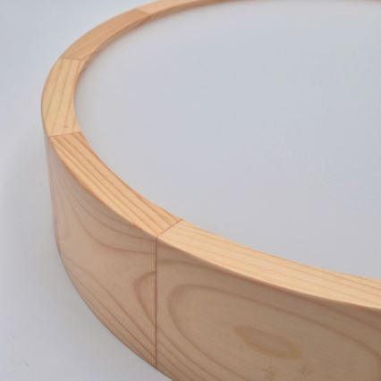 Stropní svítidlo NATURAL 2xE27/60W/230V pr. 37,5 cm borovice