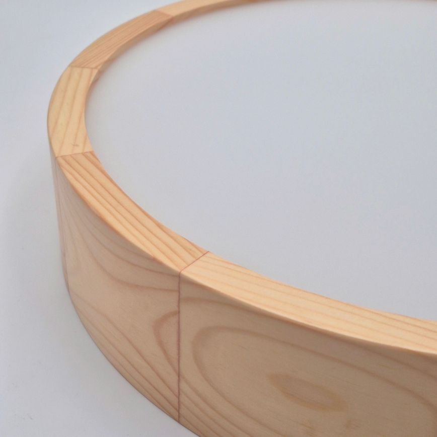 Stropní svítidlo NATURAL 2xE27/60W/230V pr. 37,5 cm borovice