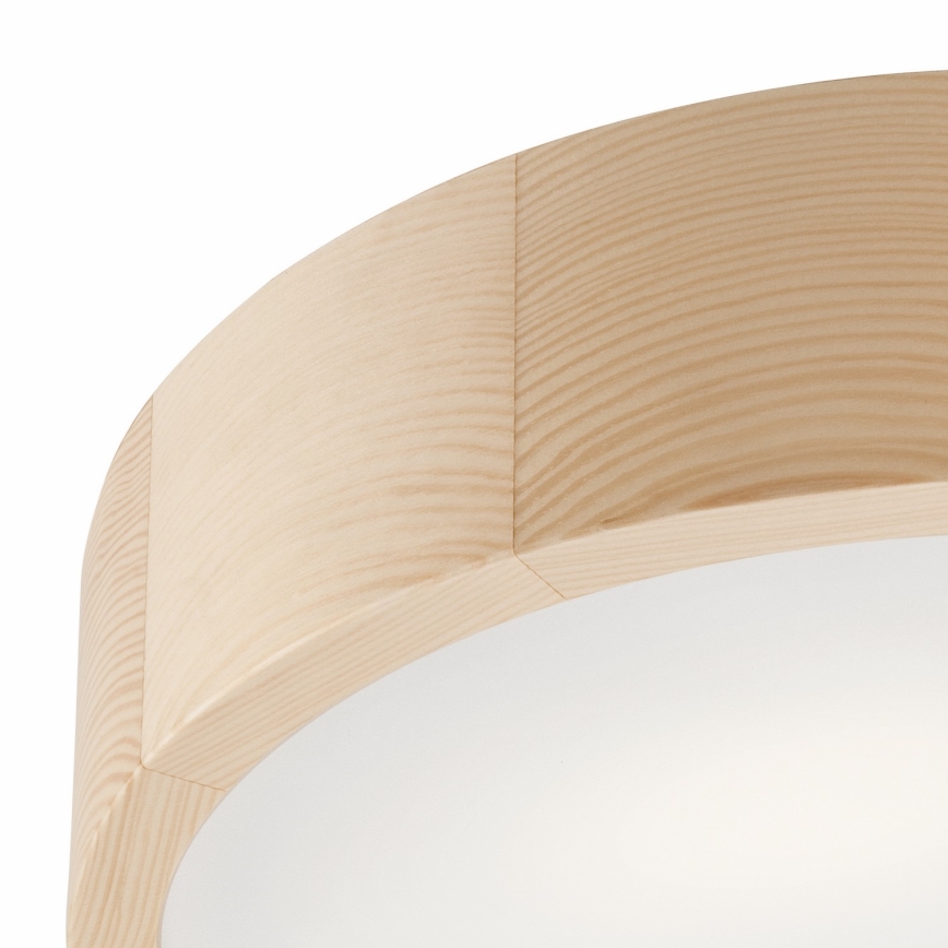 Stropní svítidlo NATURAL 2xE27/60W/230V pr. 37,5 cm borovice