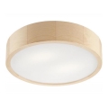 Stropní svítidlo NATURAL 2xE27/60W/230V pr. 37 cm borovice