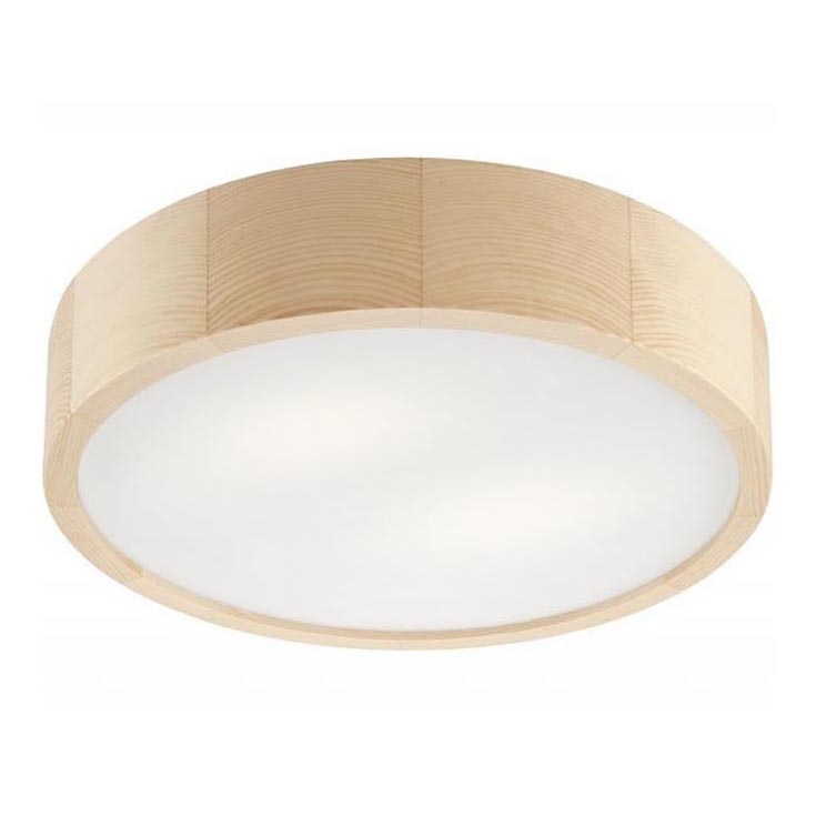 Stropní svítidlo NATURAL 2xE27/60W/230V ø 37 cm borovice