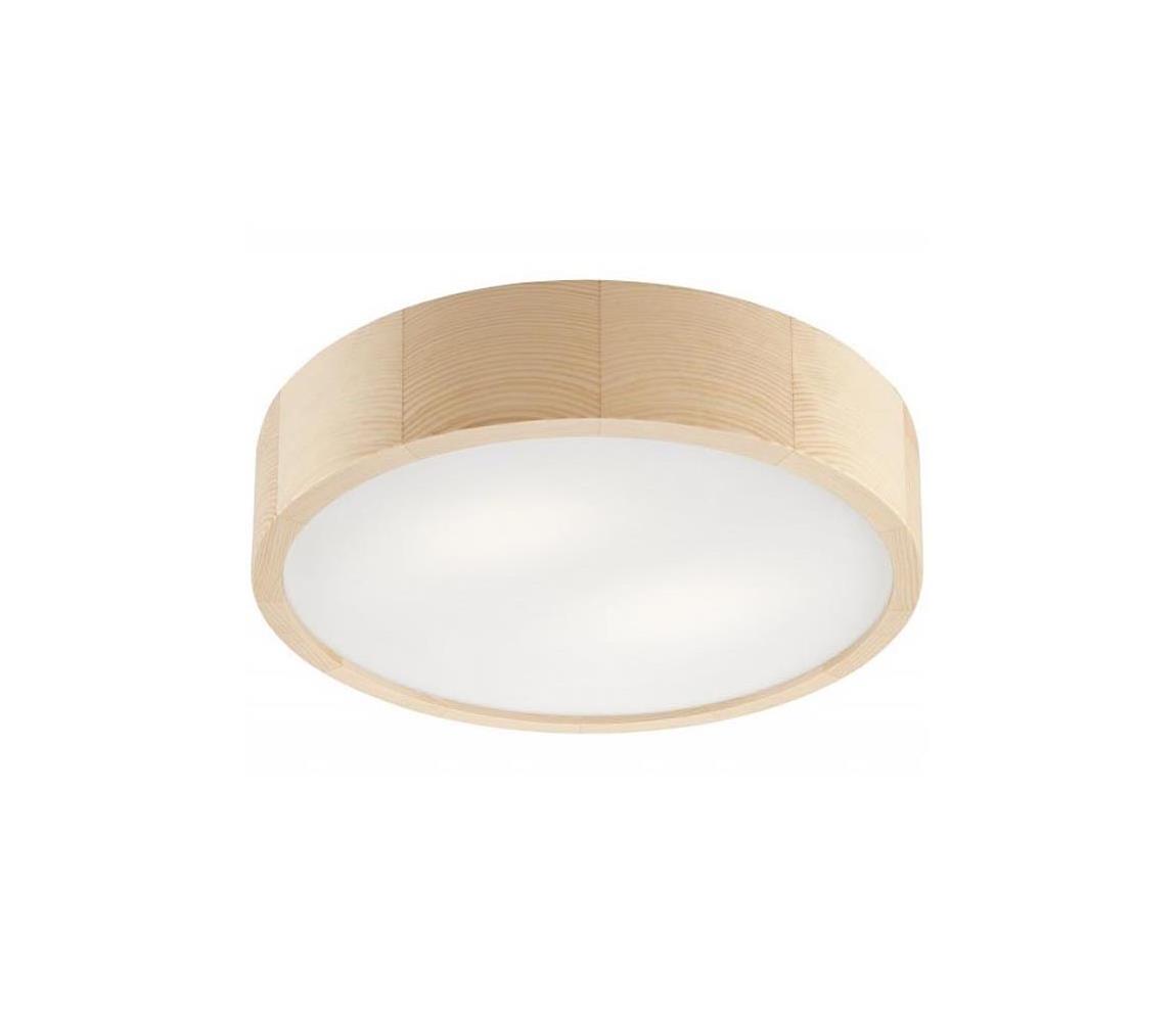 Lamkur Stropní svítidlo NATURAL 2xE27/60W/230V ø 37 cm borovice LA38032