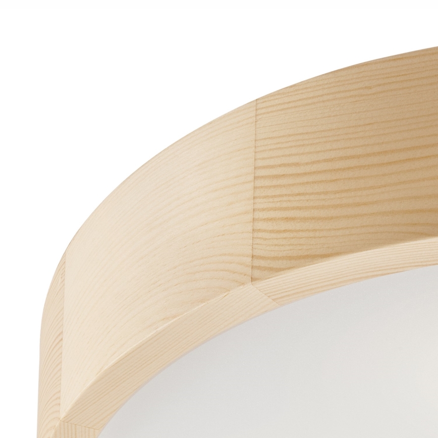 Stropní svítidlo NATURAL 3xE27/60W/230V pr. 47,5 cm borovice