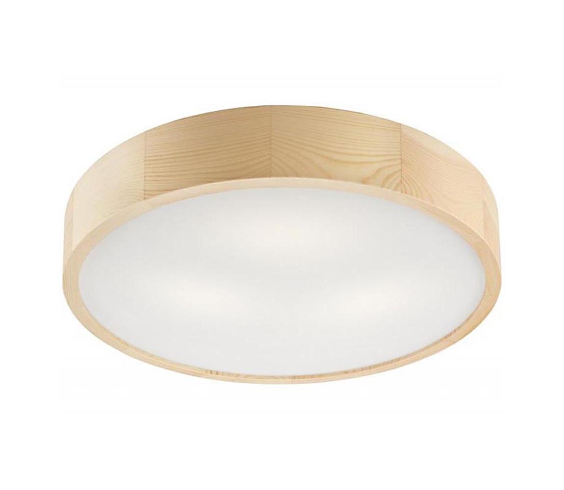 Lamkur Stropní svítidlo NATURAL 3xE27/60W/230V ø 47 cm borovice LA38056