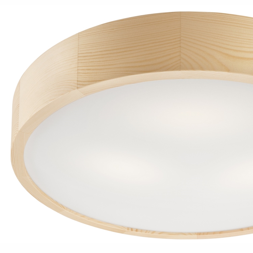 Stropní svítidlo NATURAL 3xE27/60W/230V ø 47 cm borovice