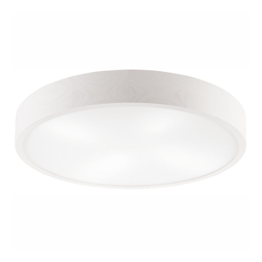 Stropní svítidlo NATURAL 4xE27/60W/230V ø 57,5 cm bílá/borovice