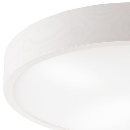 Stropní svítidlo NATURAL 4xE27/60W/230V ø 57,5 cm bílá/borovice