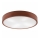 Stropní svítidlo NATURAL 4xE27/60W/230V ø 57,5 cm borovice/hnědá