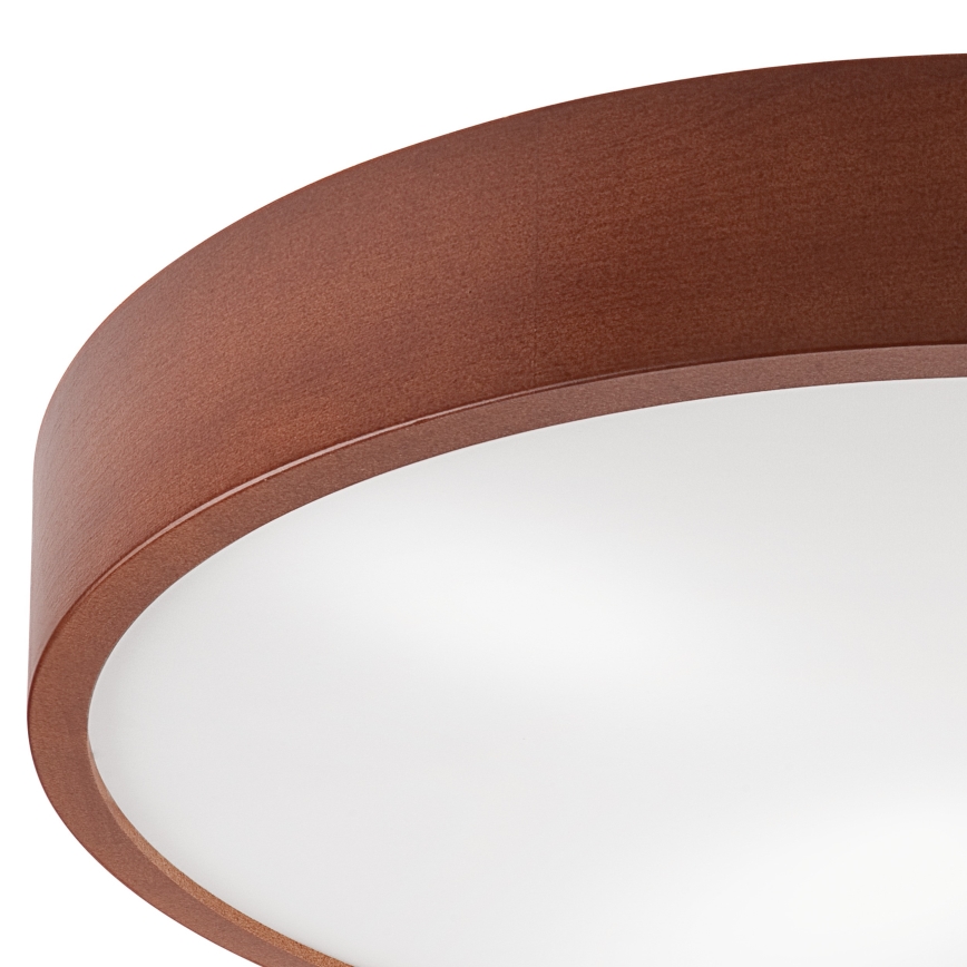 Stropní svítidlo NATURAL 4xE27/60W/230V ø 57,5 cm borovice/hnědá