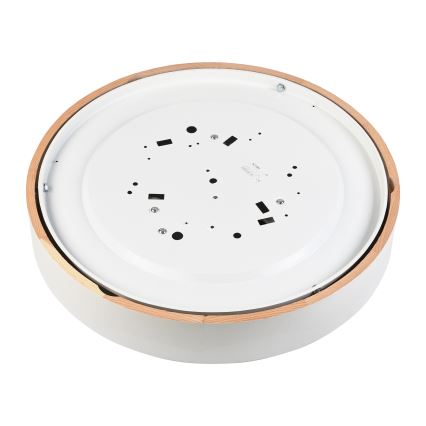 Stropní svítidlo NATURAL 5xE27/15W/230V pr. 47,5 cm borovice/bílá