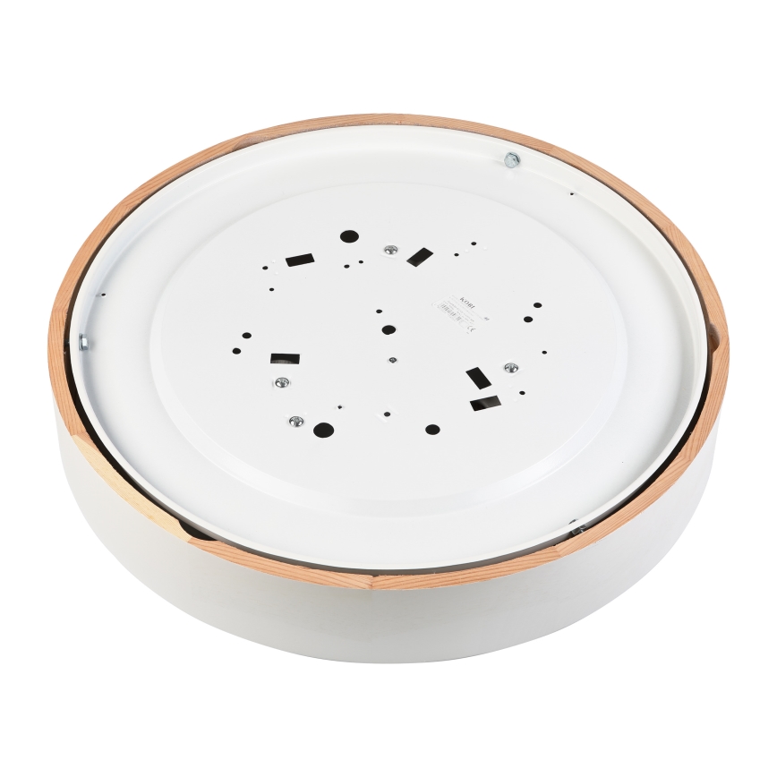 Stropní svítidlo NATURAL 5xE27/15W/230V pr. 47,5 cm borovice/bílá