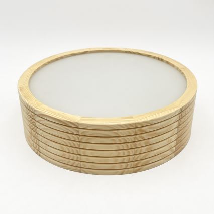 Stropní svítidlo NATURAL MODERN 1xE27/15W/230V pr. 27,5 cm borovice