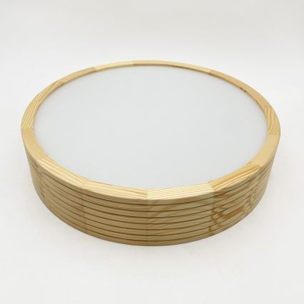 Stropní svítidlo NATURAL MODERN 2xE27/15W/230V pr. 37,5 cm borovice
