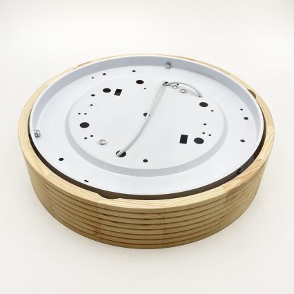 Stropní svítidlo NATURAL MODERN 2xE27/15W/230V pr. 37,5 cm borovice