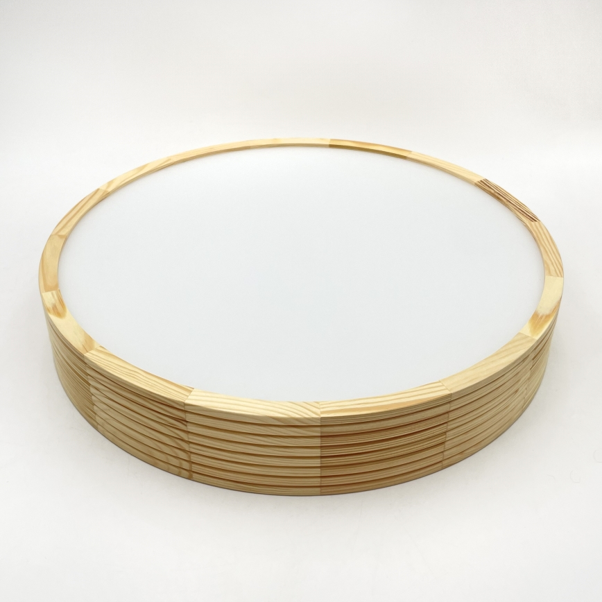 Stropní svítidlo NATURAL MODERN 3xE27/15W/230V pr. 47,5 cm borovice