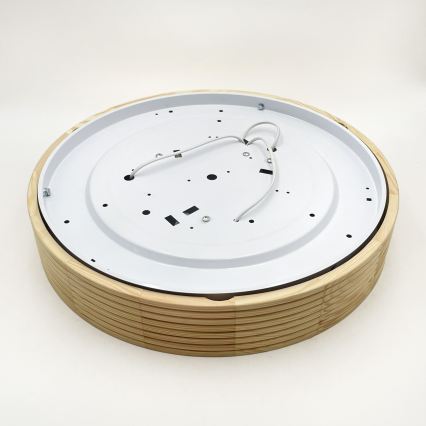 Stropní svítidlo NATURAL MODERN 3xE27/15W/230V pr. 47,5 cm borovice