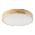 Stropní svítidlo NATURAL MODERN 4xE27/15W/230V pr. 58 cm borovice