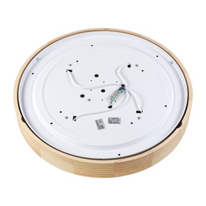 Stropní svítidlo NATURAL MODERN 4xE27/15W/230V pr. 58 cm borovice