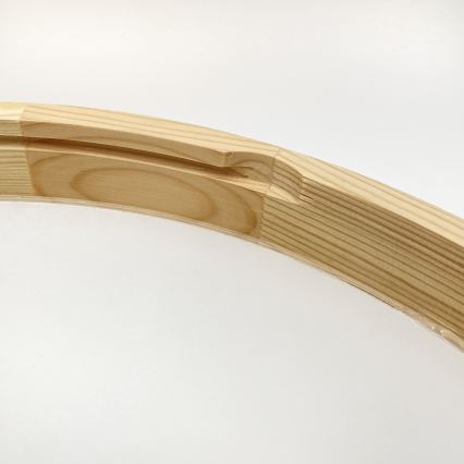 Stropní svítidlo NATURAL MODERN SLIM 3xE27/15W/230V pr. 47,5 cm borovice