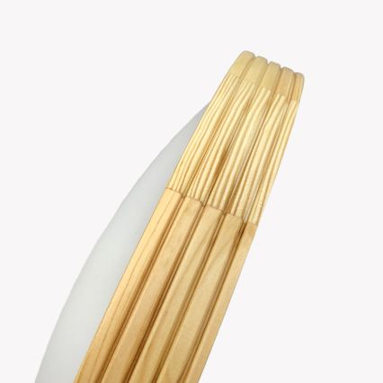 Stropní svítidlo NATURAL MODERN SLIM 3xE27/15W/230V pr. 47,5 cm borovice