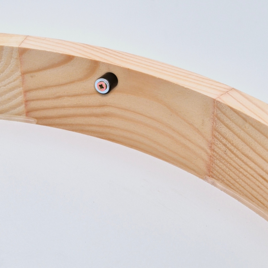 Stropní svítidlo NATURAL SLIM 2xE27/60W/230V pr. 37 cm borovice