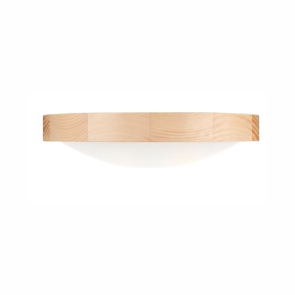 Stropní svítidlo NATURAL SLIM 2xE27/60W/230V ø 37 cm borovice
