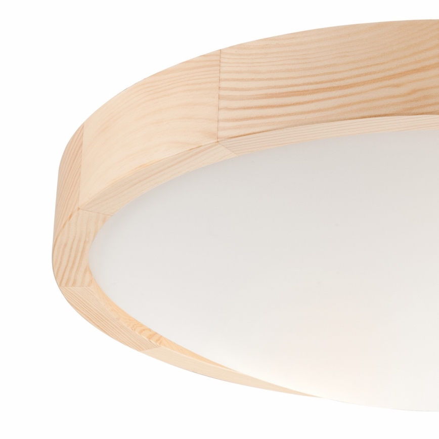Stropní svítidlo NATURAL SLIM 2xE27/60W/230V ø 37 cm borovice
