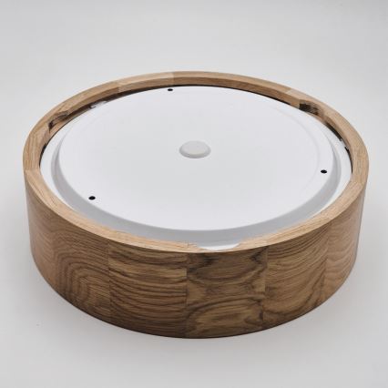 Stropní koupelnové svítidlo OAK 2xE27/15W/230V IP54 dub ø 27 cm