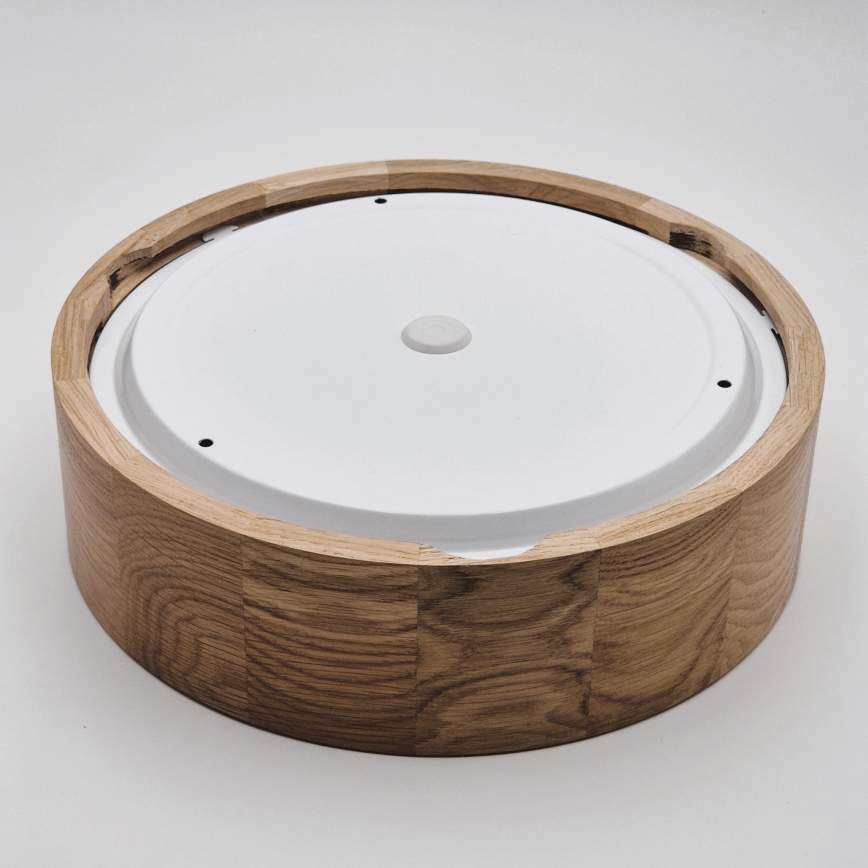 Stropní koupelnové svítidlo OAK 2xE27/15W/230V IP54 dub ø 27 cm