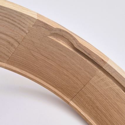Stropní koupelnové svítidlo OAK 2xE27/15W/230V IP54 dub ø 27 cm